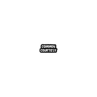 Image 1 of Common Courtesy Logo Sticker