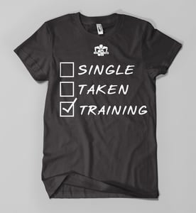 Image of Single, Taken, Training t-shirts - Black