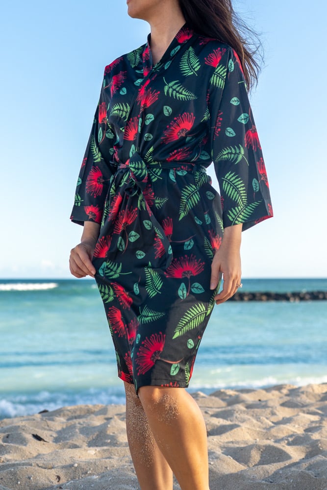 Image of From The Lava Ohia + Fern Satin Robe