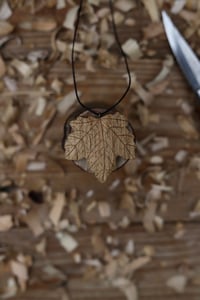 Image 1 of Sycamore leaf pendant 