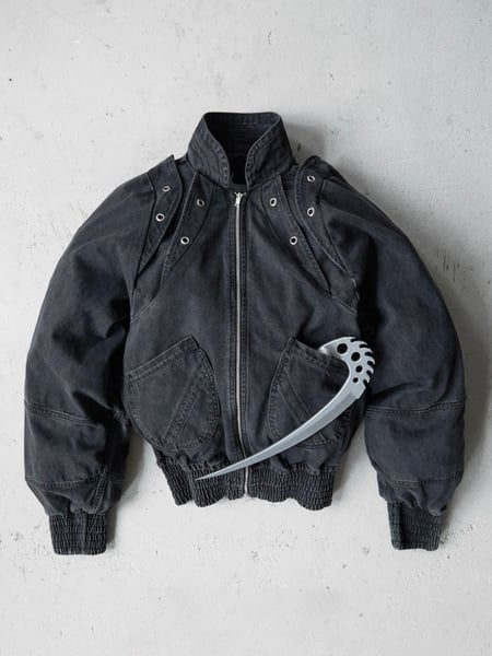 Image of KYONI - Armor Bomber Jacket Black