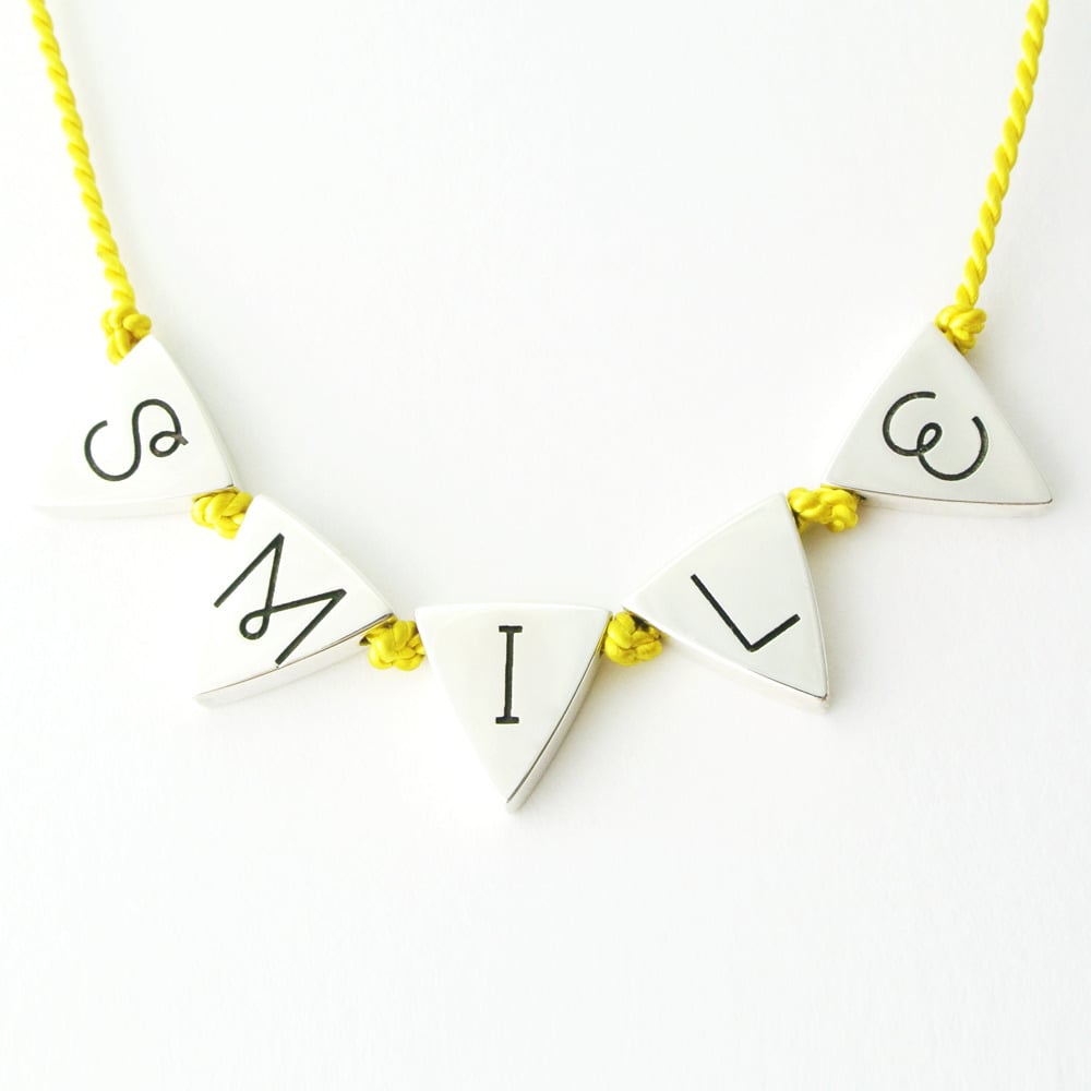 Image of SMILE Bunting Necklace