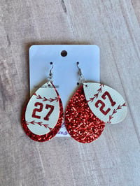 Image 1 of Baseball Earrings