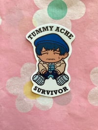 Image 4 of Trigun Stampede Vash “Tummy Ache Survivor” Sticker