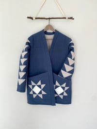 Image 1 of Blue Quilt Coat