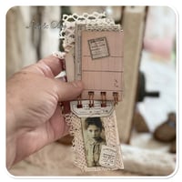 Image 14 of Reserved for Silvia A Petite snippet sample french lace book in a tiny tin.