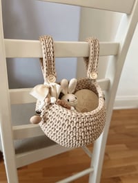 Image 1 of Hanging basket for cots, cribs, beds or chairs