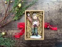 Image 4 of Spun Cotton Doll Ornament, Karl