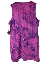 Image 8 of ♻️ UPCYCLED XL Knit Dress in Fuchsia Geode Ice Dye