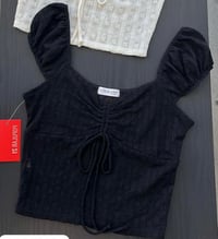 Image 2 of RUCHING BUST PUFFF SLEEVE TOP