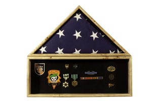 Image of Flag Case & Rectangular Medal Case