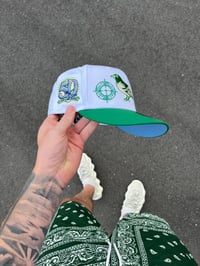 Image 1 of BBY BLUE BRIM BALTIMORE ORIOLES CUSTOM FITTED CAP