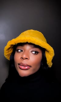 Image 2 of In My Own World, Unisex Yellow Bucket Hat