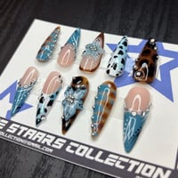 Image 2 of Blue Ranch  (Medium Almond/Stilleto)