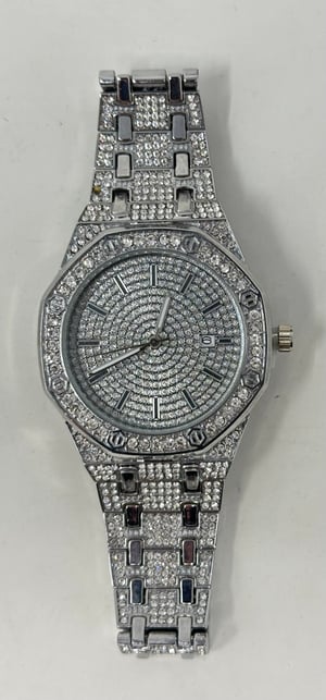 Image of Iced Out Watch & Cuban Chain - Free Shipping 