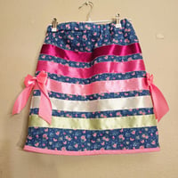 Blue ribbon skirt 