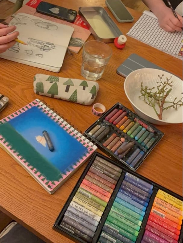 Image of grow (with words) 5x5 mini art print