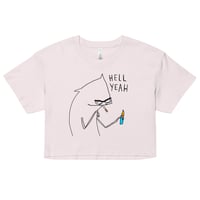 Image 9 of hell yeah Women’s crop top 