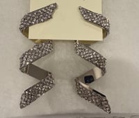 Image 3 of Crystal Zig Zag Earrings 