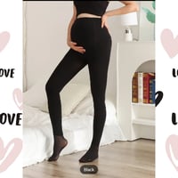 Black maternity tights pantyhose
