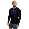 BOSSFTTED Black and Blue Men's Compression Shirt