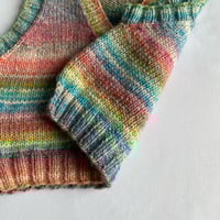Image 5 of candy floss v-neck sweater vest