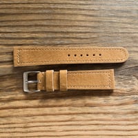 Image 2 of 40's Style Pigskin Strap - Sand