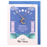 Image 2 of The Moon Celestial Amethyst Necklace Card