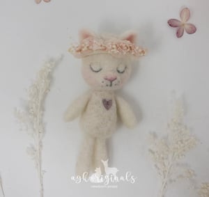 Image of baby and lovey headband set 