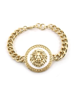 Image of Lobster Metal Chain Bold Lion Lionhead in/with White Gold