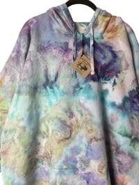 Image 4 of XL Unisex Comfort Wash Hoodie in Muted Alchemy Ice Dye