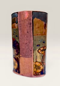 Image 3 of “Cranesbill and landscape” reduction lustre vase 