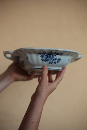 Image of Schüssel mit Griffen, Delfter Blau
