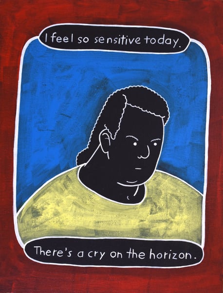 Image of “Sensitive Today” (painting)