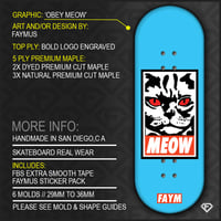 Image 1 of ‘OBEY MEOW’ SKY BLUE + LÜXE PRO FB TAPE & FAYMUS STICKER PACK