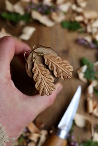 Image 4 of Oak Leaf ~ Earrings 