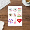 Comparte Tu Fe Calcomanias - Sticker sheet