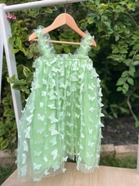 Image 5 of Pink or Green Butterfly Tutu Dress 