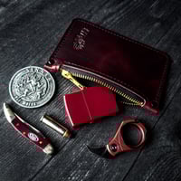 Image 2 of MINI ZIPPER POUCH - BORDEAUX