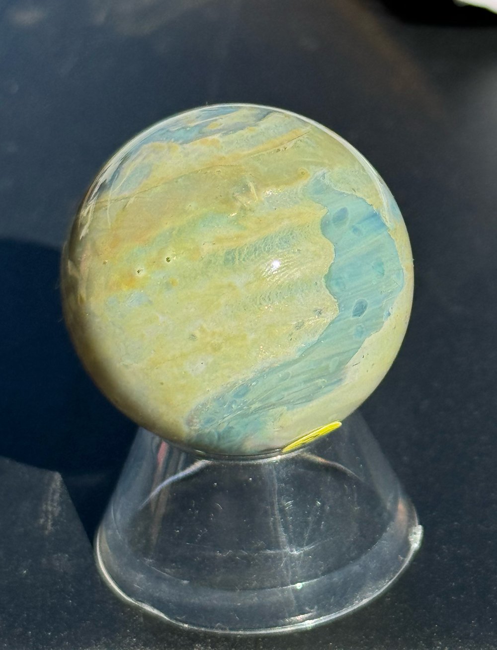 Image of Blue Silver Planet Marble