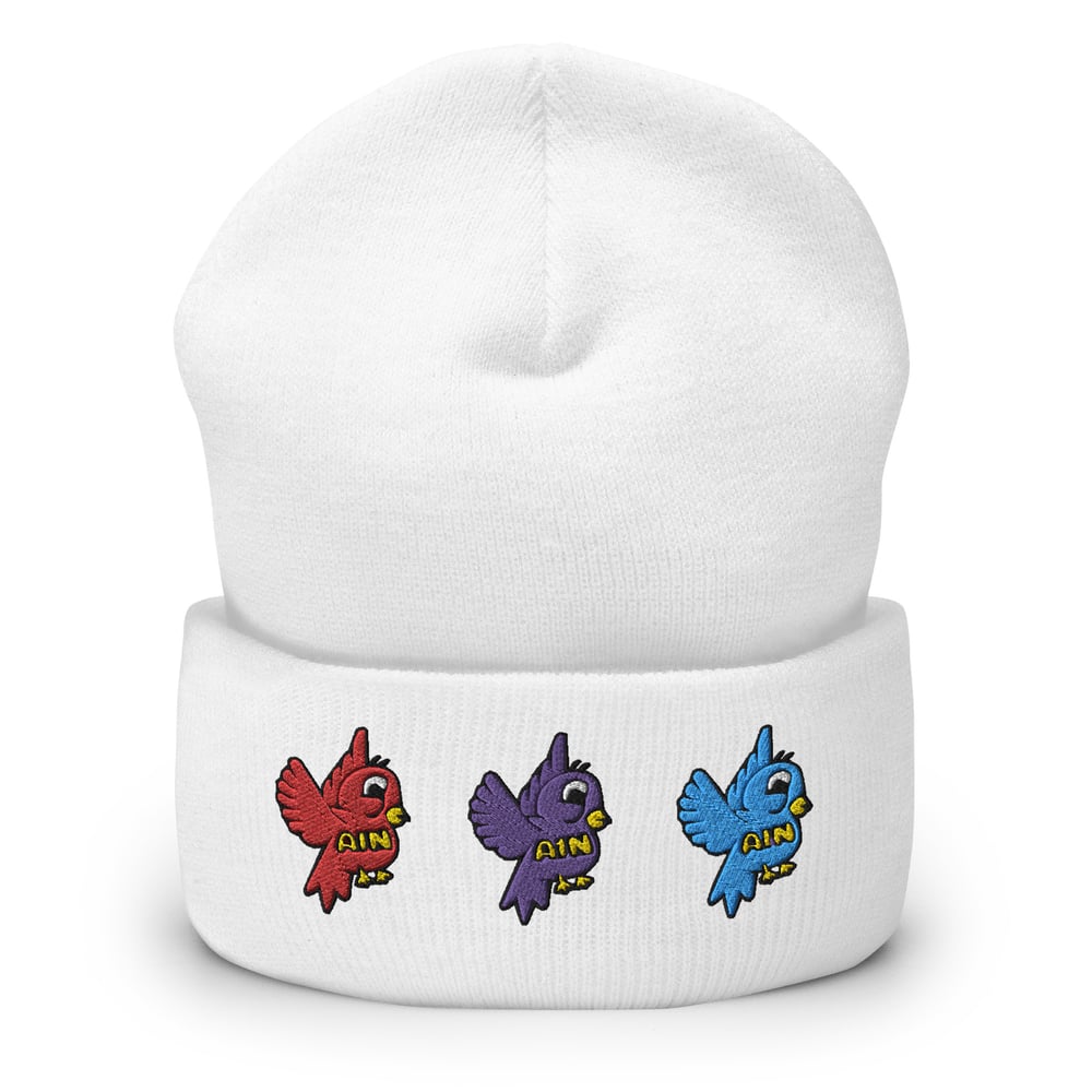 Chloe bird Cuffed Beanie