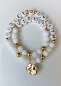Image 2 of mama + mini matching bracelet set