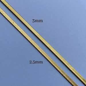 Image of Herringbone Chain │18k Gold Plated