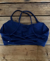 Image 2 of Orb cross back bra - Navy