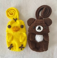 Image 2 of Korilakkuma/Rilakkuma/Chairoikoguma/Kiiroitori Crochet Bag