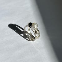 Image 1 of PHASED PEARL RING - made to order