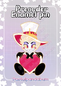 PREORDER Hazbin Hotel - Lucifer heart Enamel Pin badge