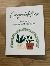 Image 1 of Congratulations On Turning A New Leaf - Greeting Card