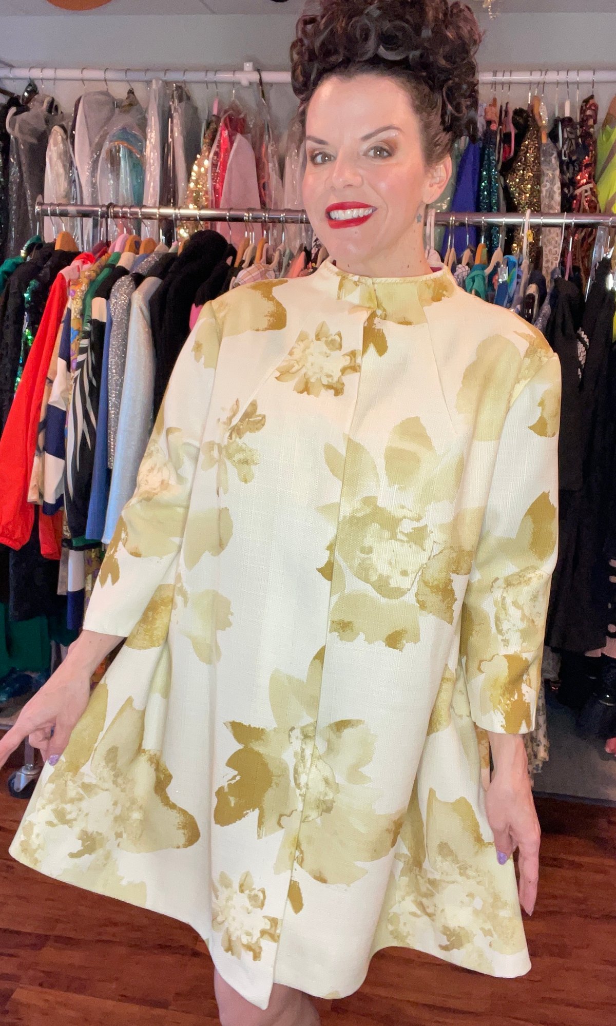 Image of Ready For Spring Vintage Pattern Coat