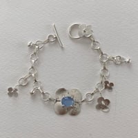 Image 1 of blue petals bracelet